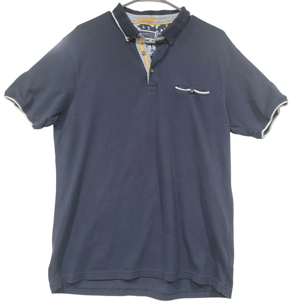 Denim And Flower XLarge Ricky Singh Polo Shirt Preppy Business Casual Blokecore